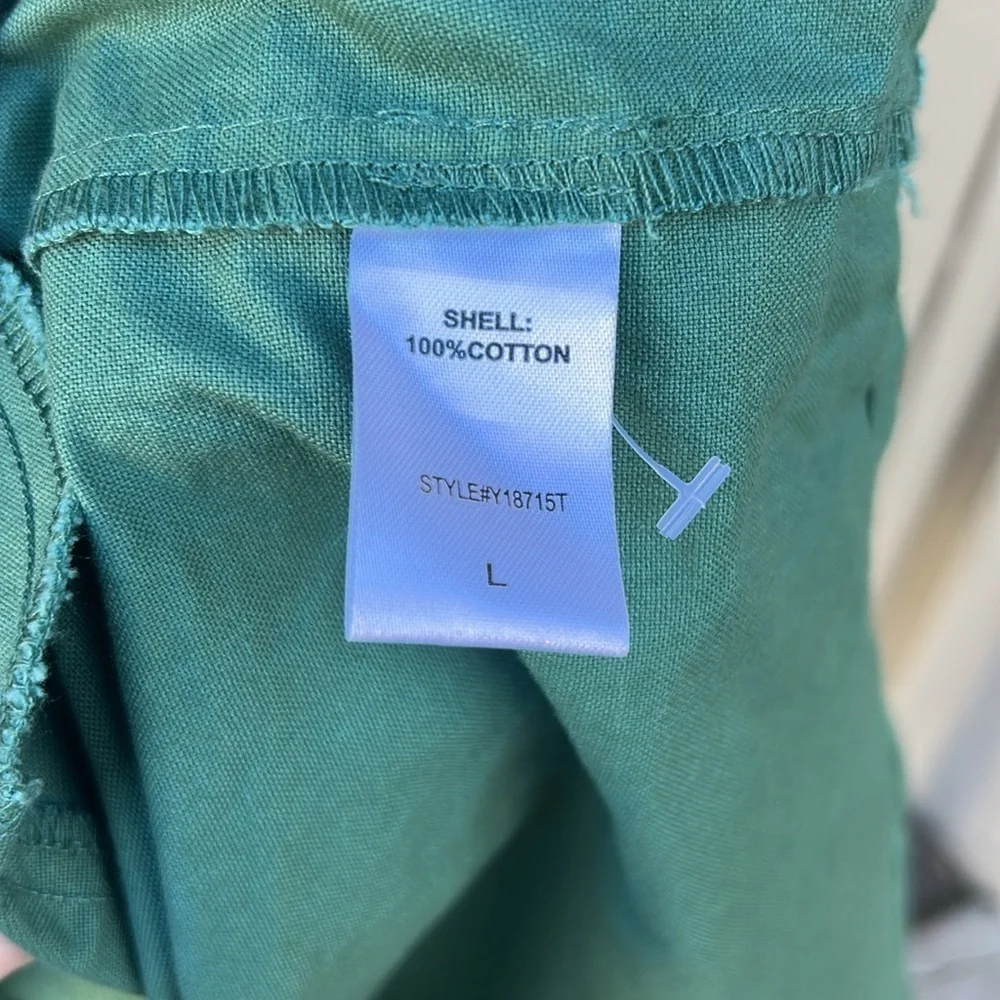 Tuckernuck Pomander Place Polly Shirt Dress Green Mini Length Resortwear Spring - Picture 8 of 11